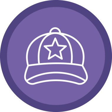 Şapka. Web simgesi basit illüstrasyon