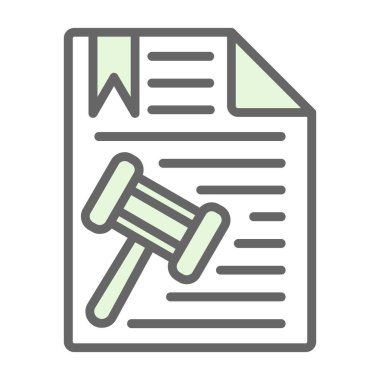 belge dosya vektör çizgisi simgesi