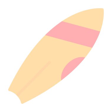 Sörf tahtası simgesinin vektör çizimi 