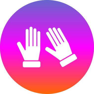 eldiven ağ ikonu vektör illüstrasyonu 