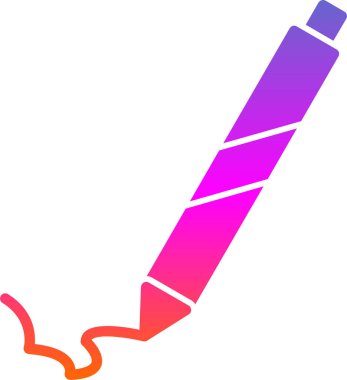 Kalem. Web simgesi basit illüstrasyon