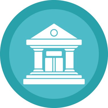 Adliye simgesinin düz çizimi