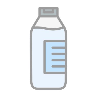 vektör illüstrasyonu, süt ikonu şişesi 