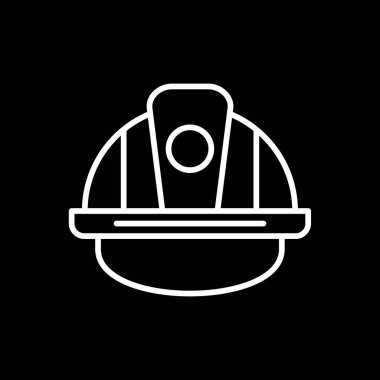 Güvenlik başlığı simgesi. vektör illüstrasyonu