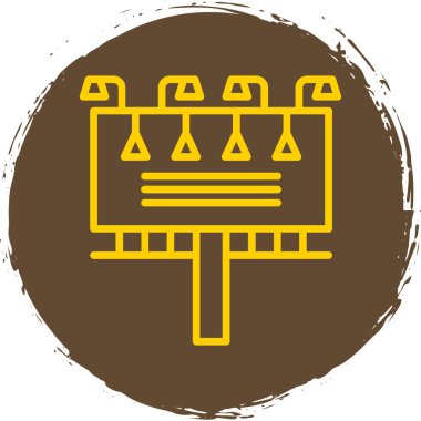 reklam panosu simgesi, vektör illüstrasyonu basit tasarım