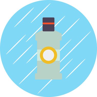 Bir şişe suyun vektör çizimi