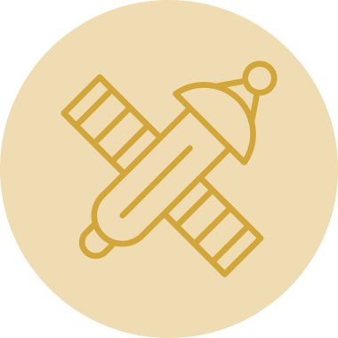 uydu simgesi, vektör illüstrasyonu basit tasarım