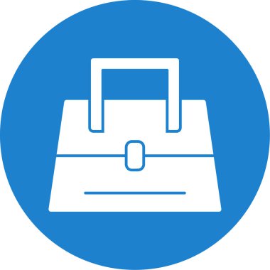 Çanta simgesinin vektör illüstrasyonu