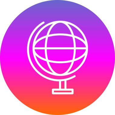 Küresel simge vektör illüstrasyonu