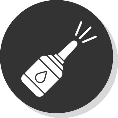 Burun spreyi ikonu. vektör illüstrasyonu                       