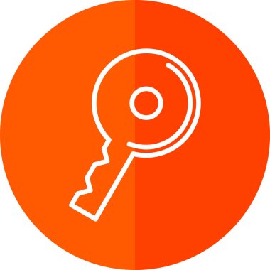 anahtar simgesi, vektör illüstrasyonu basit tasarım