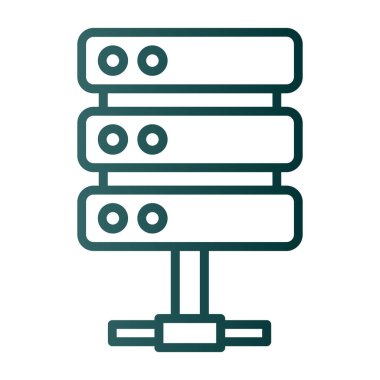 sunucu simgesi, vektör illüstrasyonu basit tasarım