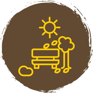 Bir çizgi film ve arabanın vektör çizimi