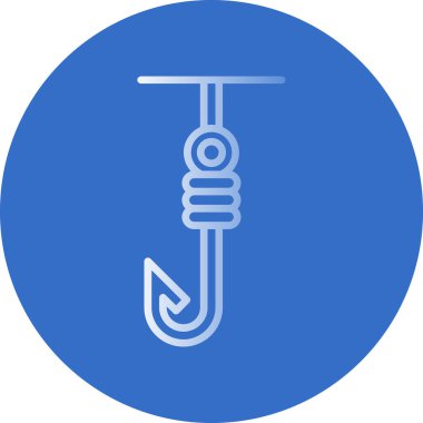  düz kanca ikon vektör illüstrasyon tasarımı