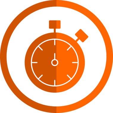 Doldurulmuş kronometre simgesi - taslak biçimi