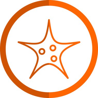 vector illustration of starfish icon