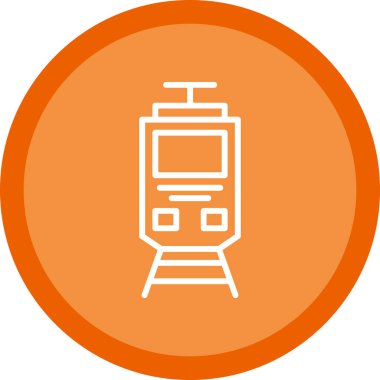 tren simgesi, vektör illüstrasyonu basit tasarım