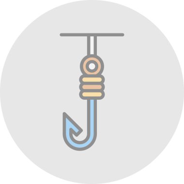  düz kanca ikon vektör illüstrasyon tasarımı