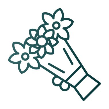 Buket. Web simgesi basit illüstrasyon               