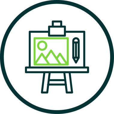 Vektör illüstrasyonu, resim simgesi