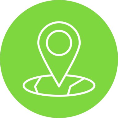 harita işaretleyici simgesi, vektör illüstrasyonu basit tasarım