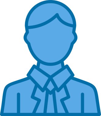 Benzersiz erkek öğretmen vektör çizgisi simgesi