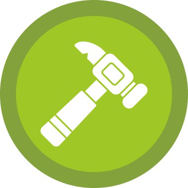 Çekiç simgesi, vektör illüstrasyonu basit tasarım