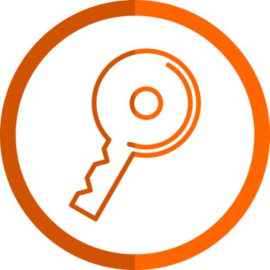 anahtar simgesi, vektör illüstrasyonu basit tasarım