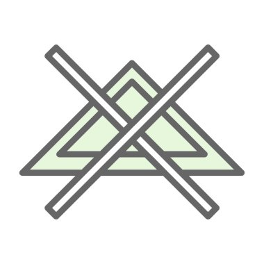 çadır kamp ikonu. vektör illüstrasyonu