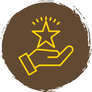 El simgesinin vektör illüstrasyonu 