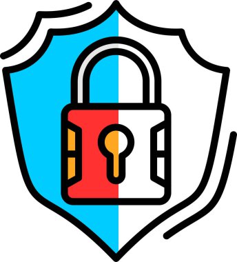 güvenli simge vektör çizim 