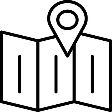 harita pin konumu simgesi düz biçimli