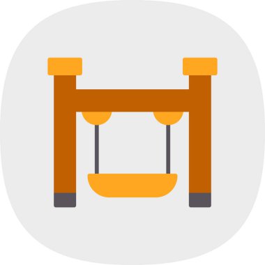 Düz vektör simge salıncak