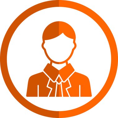 Benzersiz erkek öğretmen vektör çizgisi simgesi