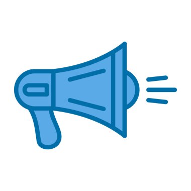 megafon simgesi, vektör illüstrasyonu basit tasarım