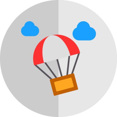 Balon. Web simgesi basit illüstrasyon