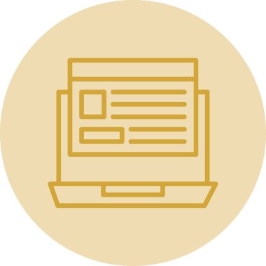 Web sitesi vektör düz simgesi 