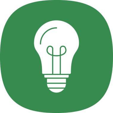 bulb vector glyph icon design