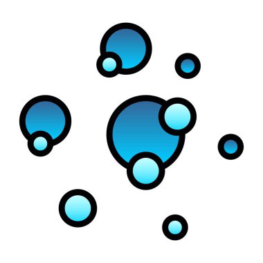 vector illustration of Bubbles modern icon     