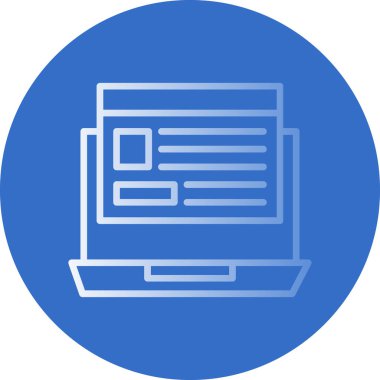 Web sitesi vektör düz simgesi 