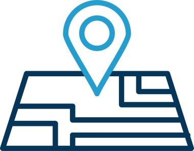 harita pin konumu simgesi düz biçimli