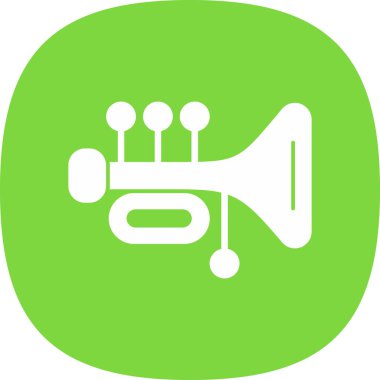 Tuba vektörü basit simgesi