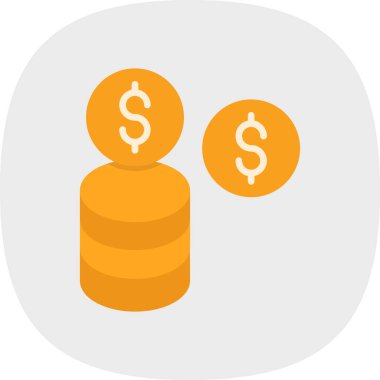 iş ve finans renkli vektör simgesi.