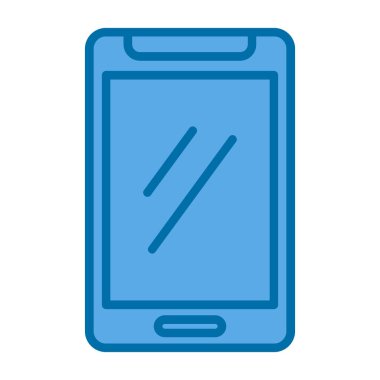 Akıllı telefon simgesinin vektör illüstrasyonu 