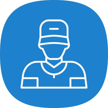 Adamım. Web simgesi basit illüstrasyon