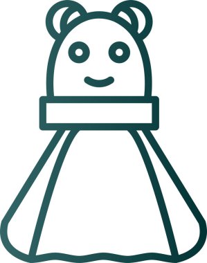 Sokulma oyuncağı simgesi, vektör illüstrasyonu 