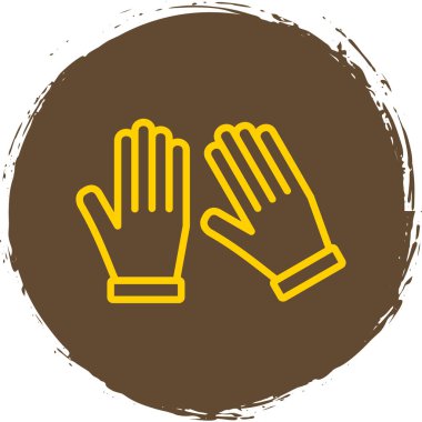 eldiven ağ ikonu vektör illüstrasyonu 