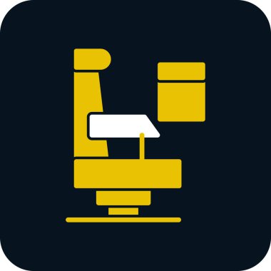 Uçak koltukları vektörü. Web simgesi basit illüstrasyon 