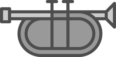 Trompet simgesinin vektör çizimi