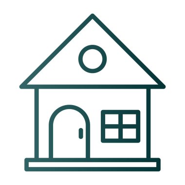 ev web simgesi, vektör illüstrasyonu 